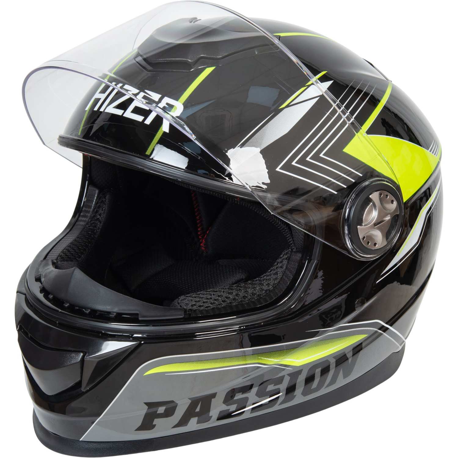 Шлем мото интеграл HIZER B565 №3 (L)  black/yellow